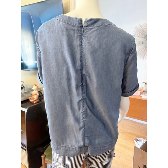 Armani Exchange Blue Short Sleeve Tee L - Picture 2 of 5